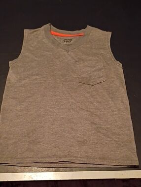 Zone Pro Boys Gray Tank with Orange Neck Trim